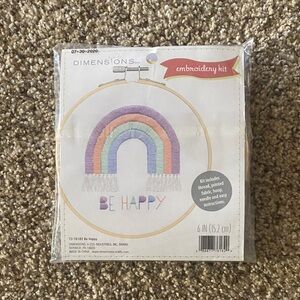 Dimensions Embroidery Kit with Rainbow Design